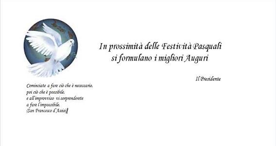 L'ORDINE DEI MEDICI AUGURA UNA BUONA PASQUA
